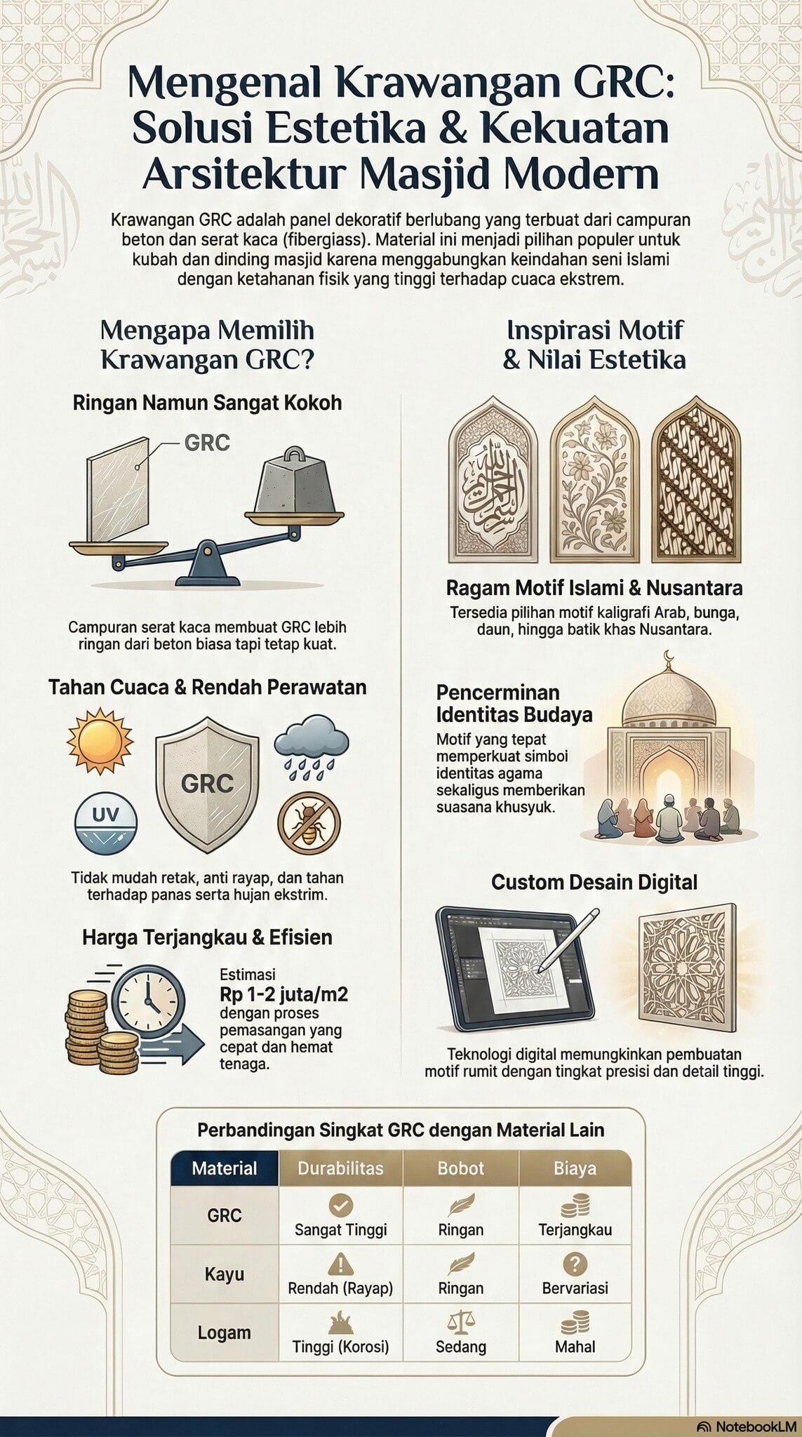 Krawangan GRC Minimalis