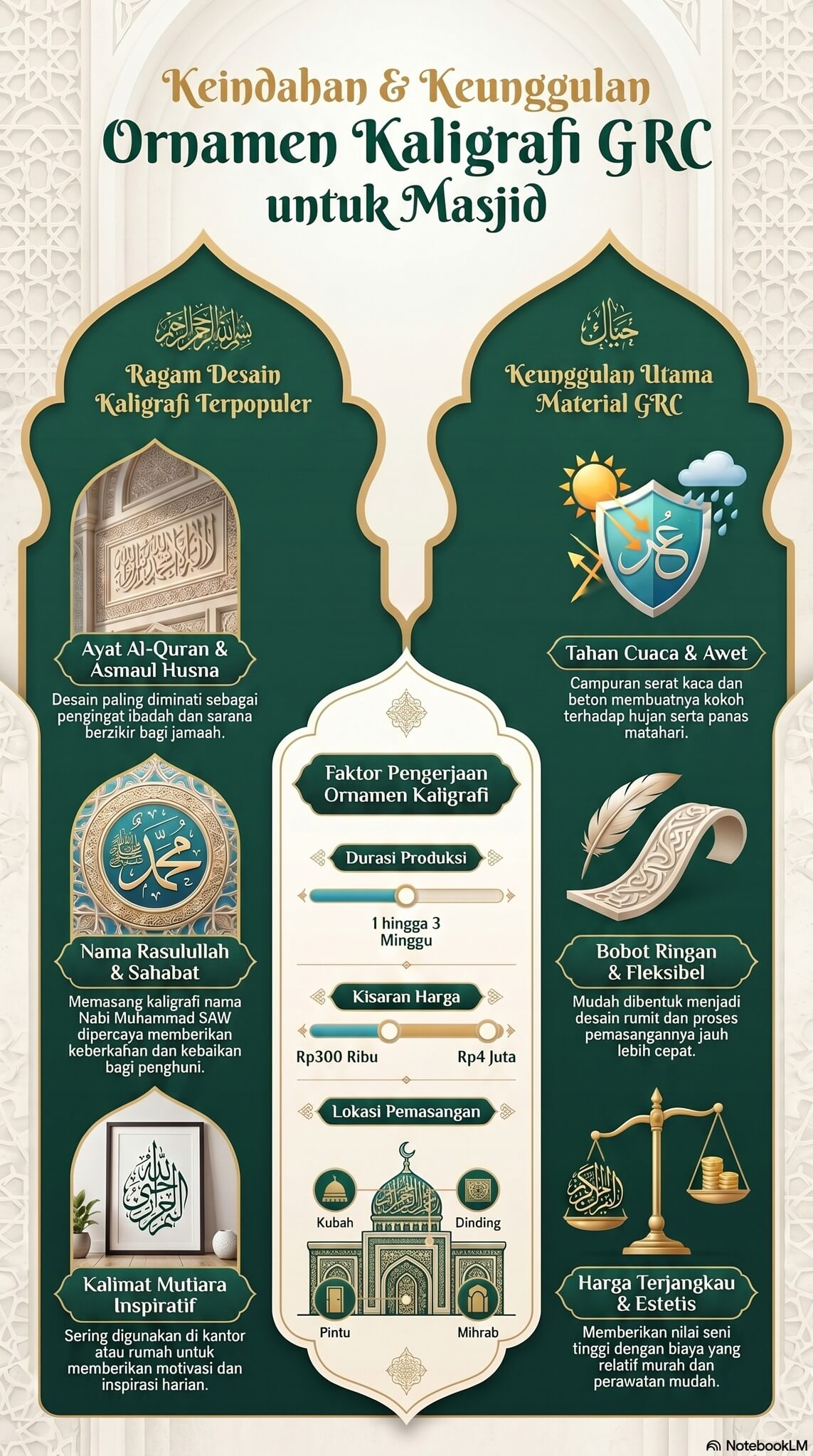 Ornamen Kaligrafi GRC